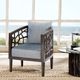 Olliix by INK+IVY Blue Crackle Accent Chair-1