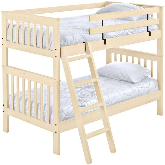 Crate Designs™ Furniture Unfinished Twin XL/Twin XL Mission Bunk Bed-0