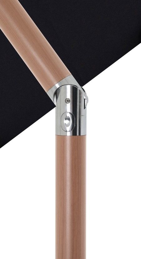 Meridian Furniture Fiji Black Aluminum Outdoor Patio Umbrella-4
