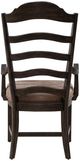 Liberty Furniture Paradise Valley Saddle Brown/Tabacco Upholstered Ladder Back Arm Chair-4