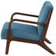 Coaster® Foster Cappuccino/Peacock Blue Accent Chair-3