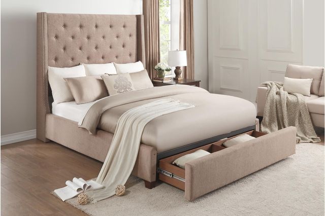 Homelegance® Fairborn Brown California King Platform Storage Bed-3
