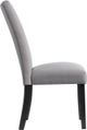 Elements International Beckley Black/Dark Grey Side Chair-1