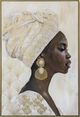 Classy Living Mindful Golden Regal Profile Wall Art-0