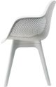 A & B Home White Arm Chair-2