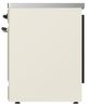 Ilve® Majestic III 30" Antique White Pro Style Induction Range with Solid Door and Burnished Trim-3