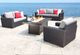 CabanaCoast® Customizable Brighton Aluminum Outdoor Sofa-3