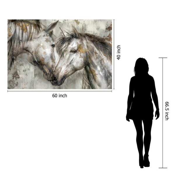 Classy Art Style 19 Floating Tempered Glass with Foil Wall Art-3
