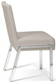 Korson Furniture Corry Dove Gray/Chrome Side Chair-1