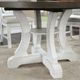 Furniture of America® Auletta Distressed White Round Dining Table with Gray Top -2