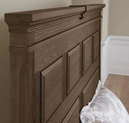 Artisan & Post by Vaughan-Bassett Heritage Cobblestone Oak California King Panel Bed-2