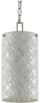 Currey & Company Ellison Antique Silver Leaf/Pearl Pendant Lighting-1
