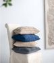 A & B Home Blue 18" Cable Knit Throw Pillow-2