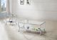 Coaster® Saide 2-Piece Tempered Glass Top Occasional Table with Chrome Base Set-1