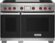 Wolf® 48" Black Pro Style Dual Fuel Range-0