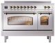 Ilve® Nostalgie II Series 48" Stainless Steel Pro Style Induction Range-3