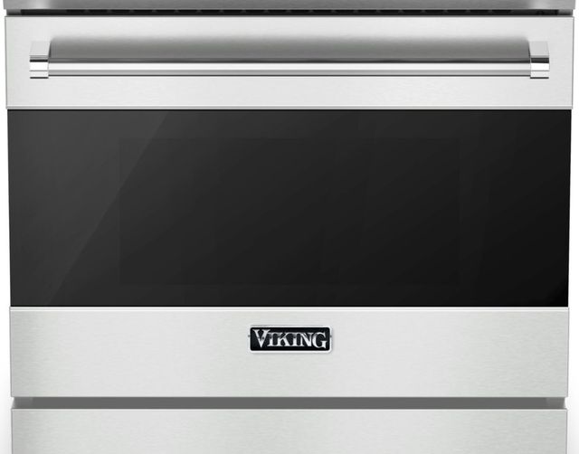 Viking® 3 Series 30" Frost White Freestanding Natural Gas Range-1