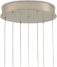 Currey & Company Beehive Natural Rattan/Silver Round Multi-Drop Pendant Lighting-2