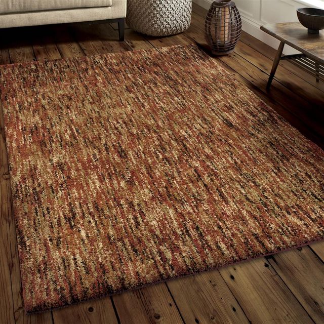Orian Next Generation Multi Solid Red 9' x 13' Rug-1