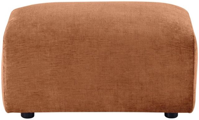 Coaster® Burnett Burnt Orange Chenille Upholstered Ottoman-1