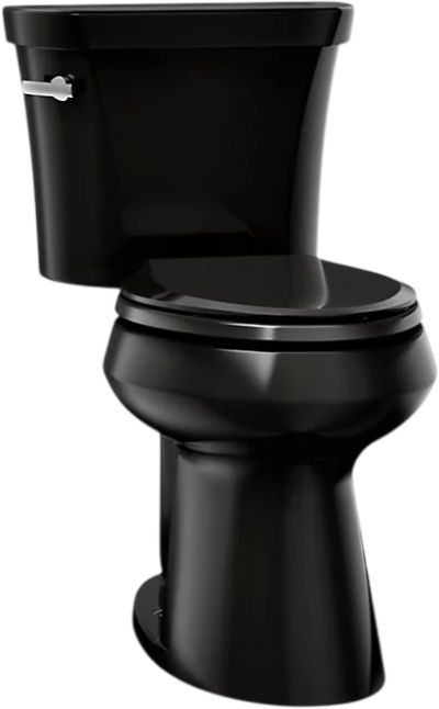 KOHLER® Highline® Black 2-Piece Elongated Toilet with Concealed Trapway, 1.28 Gpf-0