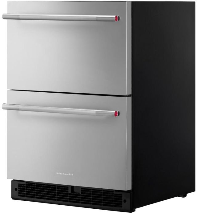 KitchenAid® 24" 4.4 Cu. Ft Stainless Steel Refrigerator Drawer-2