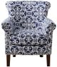 Olliix by Madison Park Navy Brooke Tight Back Club Chair-0