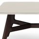 Natuzzi Editions Plettro White/Brown Ash Rectangular Coffee Table-1