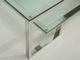 VIG Furniture Modrest Topaz Clear/Stainless Steel Modern Coffee Table-1