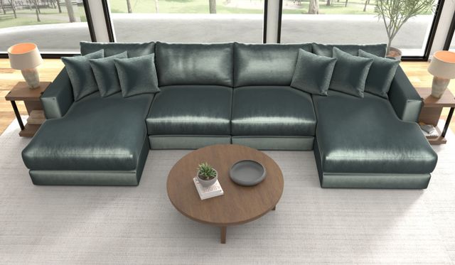 Jackson Furniture Remington 4-Piece Pine U-Shape Sectional-1