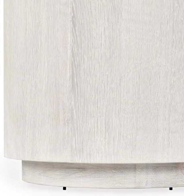 Classic Home Layne White Round End Table-3