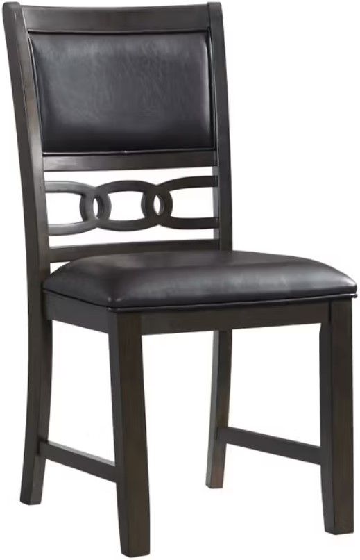 Elements International Amherst 5-Piece Black/Walnut Dining Set-2