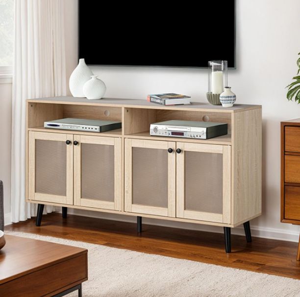Furniture of America® Idanha Natural TV Stand-1