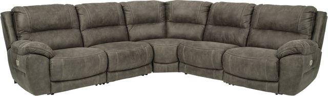 Signature Design by Ashley® Cranedall 6-Piece Quarry Living Room Set with Power Reclining Sectional-1