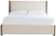 Universal Explore Home™ Dwell Asbury Oatmeal/Boulder King Upholstered Panel Bed-2