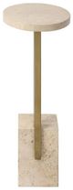 Uttermost® Feranno Travertine Accent Table with Brass Accent-5