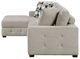 Homelegance® Raife 3-Piece Taupe Left-Arm Facing Sectional with Chaise and Ottoman-4