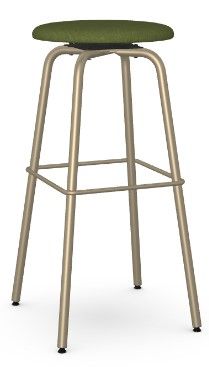 Amisco Customizable Button Upholstered Swivel Spectator Stool-0