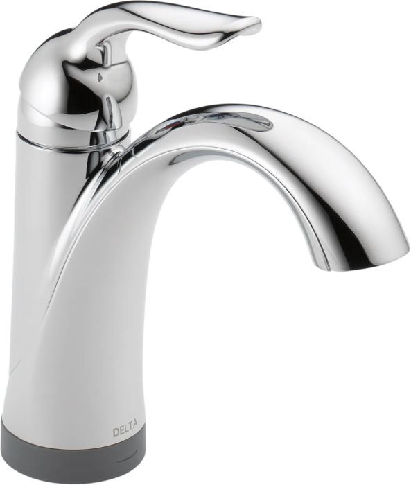 Delta Lahara® Chrome Touch2O® Bathroom Faucet with Touchless Technology with Drain-0