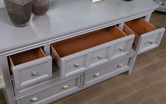 Furniture of America® Castlile Gray Dresser-1