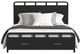 Elements International Ridgemont Black King Panel Storage Bed-2