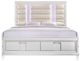 Elements International Twenty Nine 4-Piece White Queen Storage Panel Bedroom Set-1
