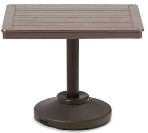 Telescope Casual 36" Square Dining Height 80 lb Pedestal Table without Hole-0