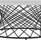 Armen Living Loxley White Marble Coffee Table with Black Metal Base-3