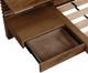 Modus Furniture Tanner Brown Roux Eastern King Panel Bed with Integrated Nightstands-4