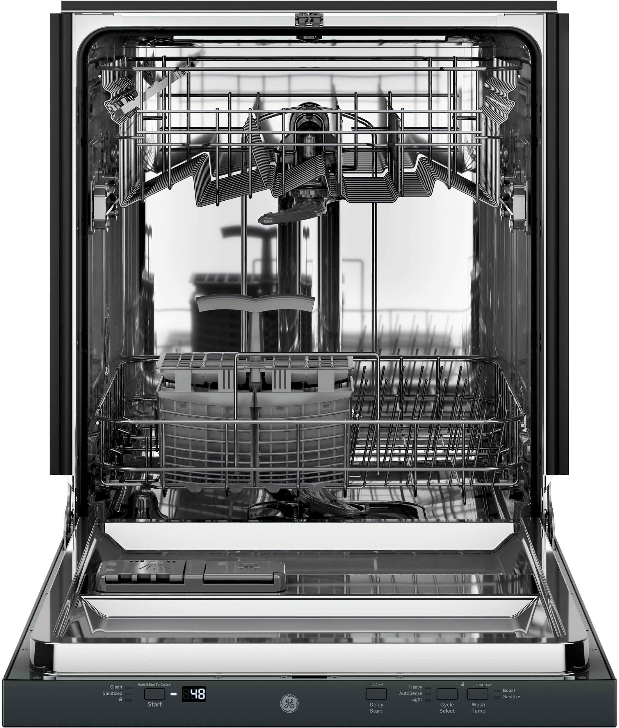 GE Top Control Dishwasher with Sanitize Cycle