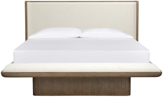 Magnussen Home® Thorne Amber Brown/White King Upholstered Platform Bed-2