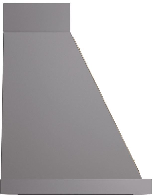 Ilve® Nostalgie II Noblesse 30" Graphite Matte Wall Mounted Range Hood with Noblesse Frame-2