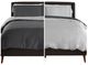 Cariloha Luxurious Sateen Harbor Gray/Onyx King Duvet Cover-0