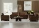 International Furniture Direct Blackburn Brown Loveseat-1